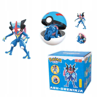 Spona na pokeball + skladacia figúrka Hračka Pokémon GO ASH-GRENINJA PRE DETI